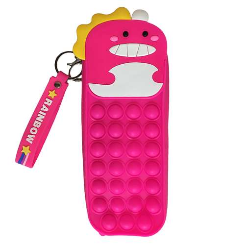 جامدادی مدل فانتزی سیلیکونی پاپیت دار طرح دایناسور کد B D11