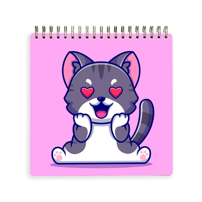 دفتر یادداشت باژیکان طرح گربه کیوت کد 2010003