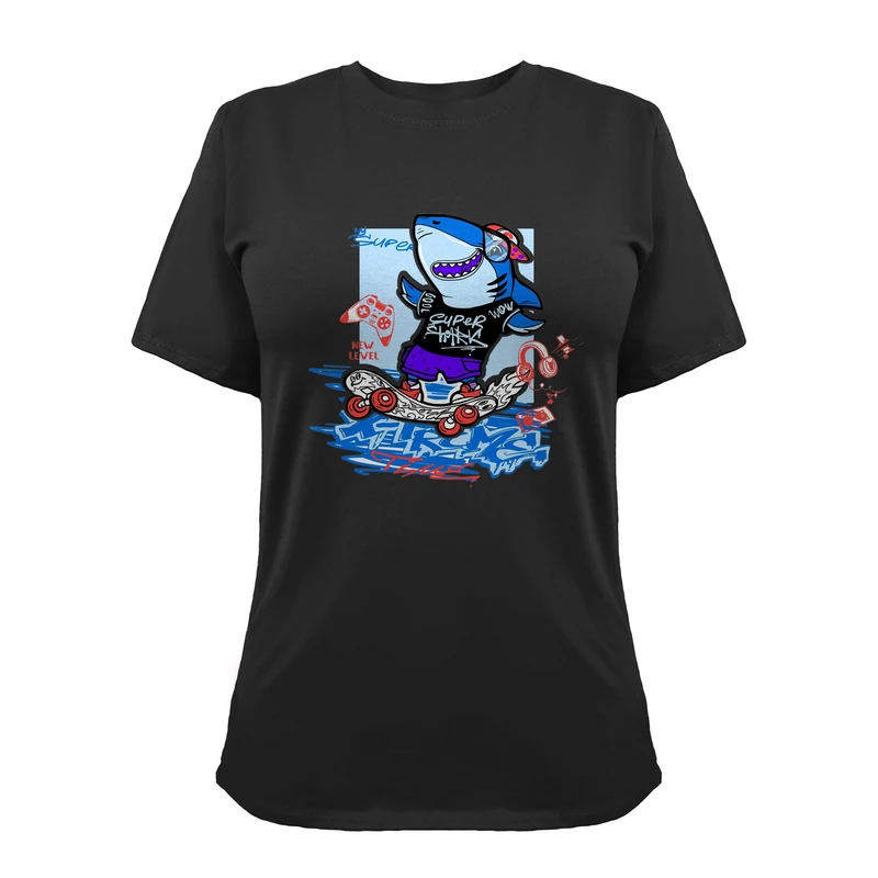 تی شرت آستین کوتاه زنانه مدل G140209235 رنگ مشکی