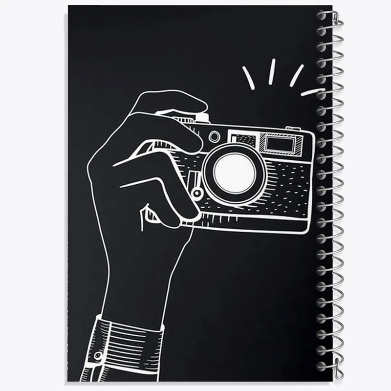 دفتر شطرنجی 50 برگ خندالو طرح دوربین کد 1723