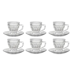 سرویس چای خوری 12 پارچه 6 نفره دلی گلس کد500