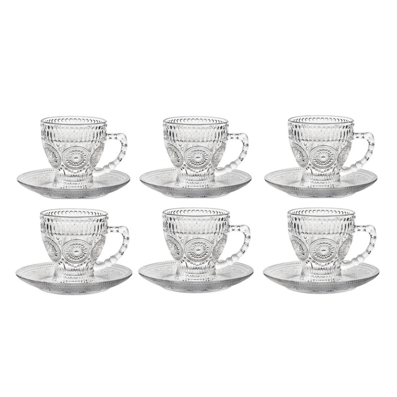 سرویس چای خوری 12 پارچه 6 نفره دلی گلس کد500