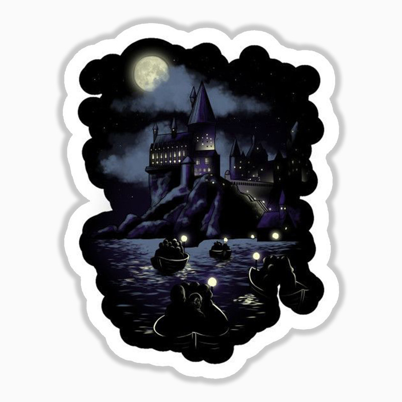 استیکر لپ تاپ و موبایل بووم طرح هری پاتر مدل hogwarts کد 222