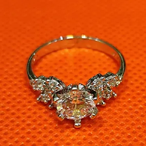 انگشتر نقره زنانه مدل برلیان کد P9800