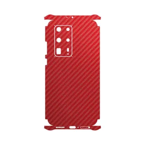MAHOOT Red-Fiber-FullSkin Cover Sticker for Huawei P40 Pro Plus