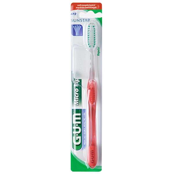 مسواک جی یو ام سری Micro Tip مدل Regular با برس متوسط