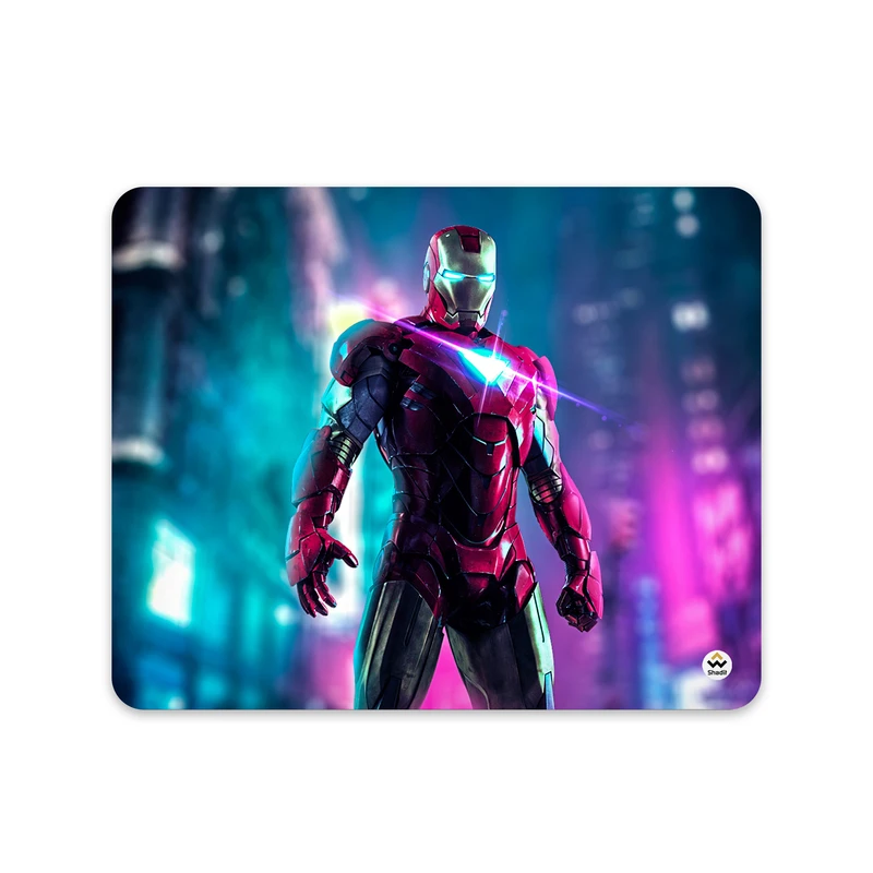 ماوس پد شادیت مدل Iron Man کد701 سایز 24*19 سانتی متر