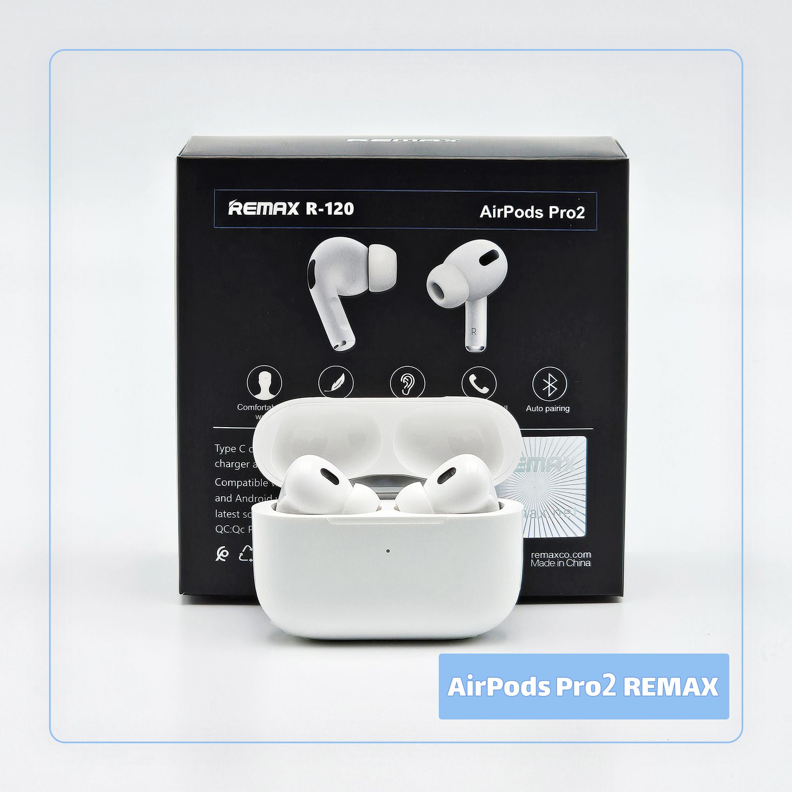هدفون بلوتوثی ریمکس مدل  AirPods Pro 2nd Type-C -  - 10