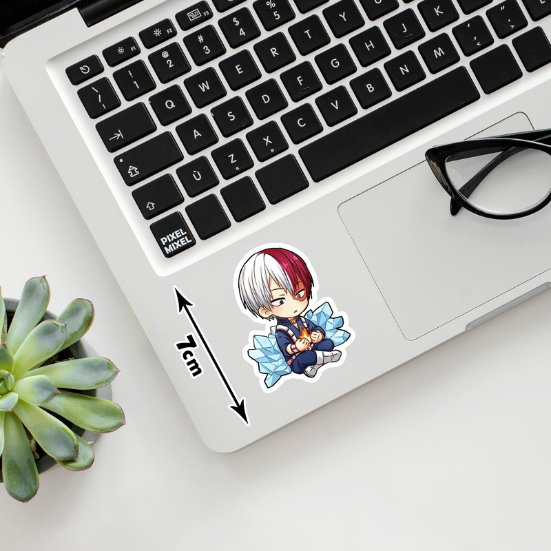 استیکر لپ تاپ پیکسل میکسل مدل انیمه My Hero Academia