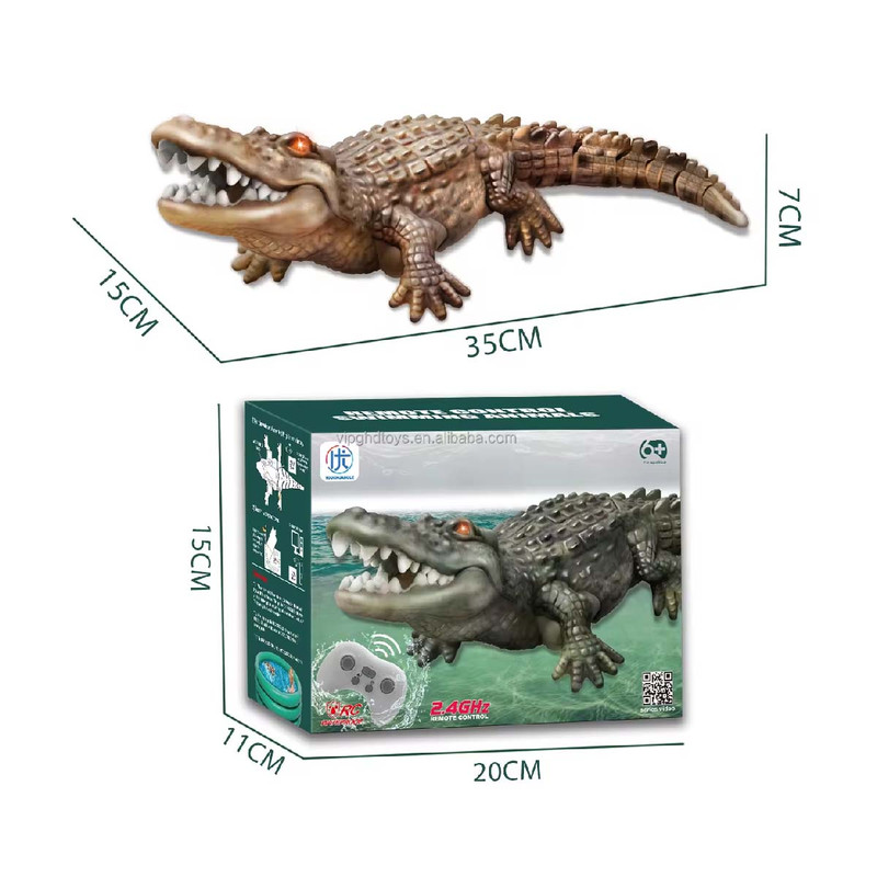 اسباب بازی کنترلی مدل کروکودیل طرح تمساح شناگر کد 18001/1