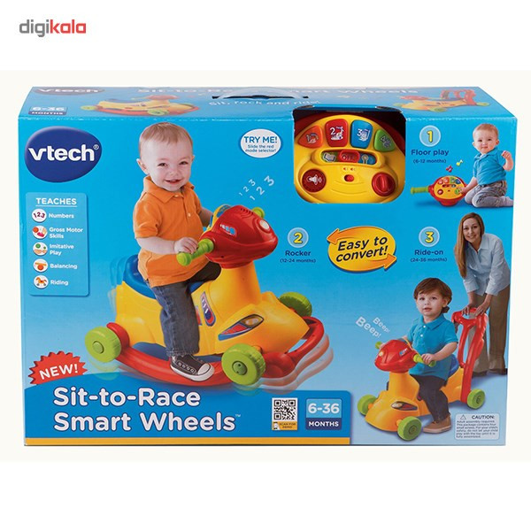 ماشین بازی سواری وی تک مدل Sit To Race Smart Wheels