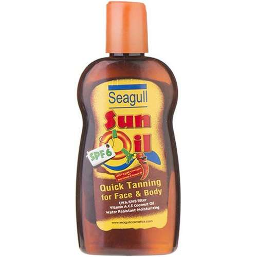روغن آفتاب برنزه کننده سی گل SPF6 حجم 200 میلی لیتر