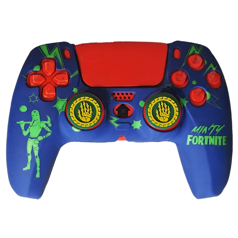 محافظ دسته بازی پلی استیشن 5 طرح فورتنایت مدل Fortnite PS5253 به همراه روکش آنالوگ