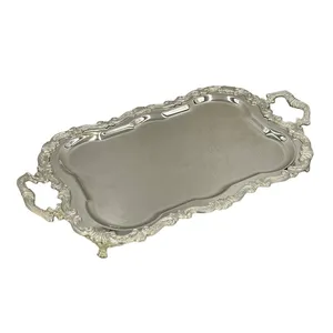 سینی مدل پایه دار برنجی