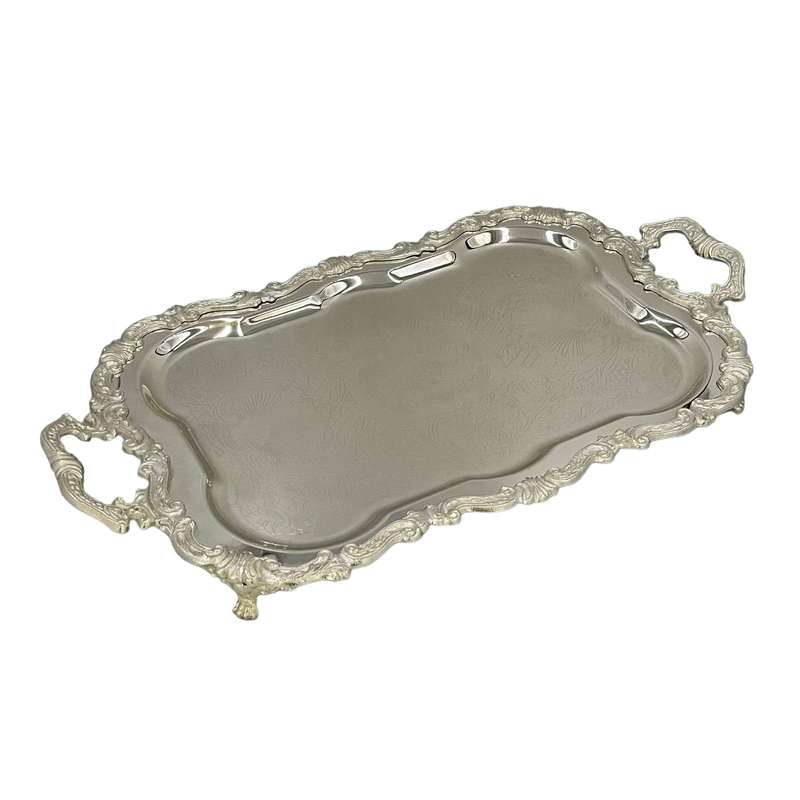 سینی مدل پایه دار برنجی