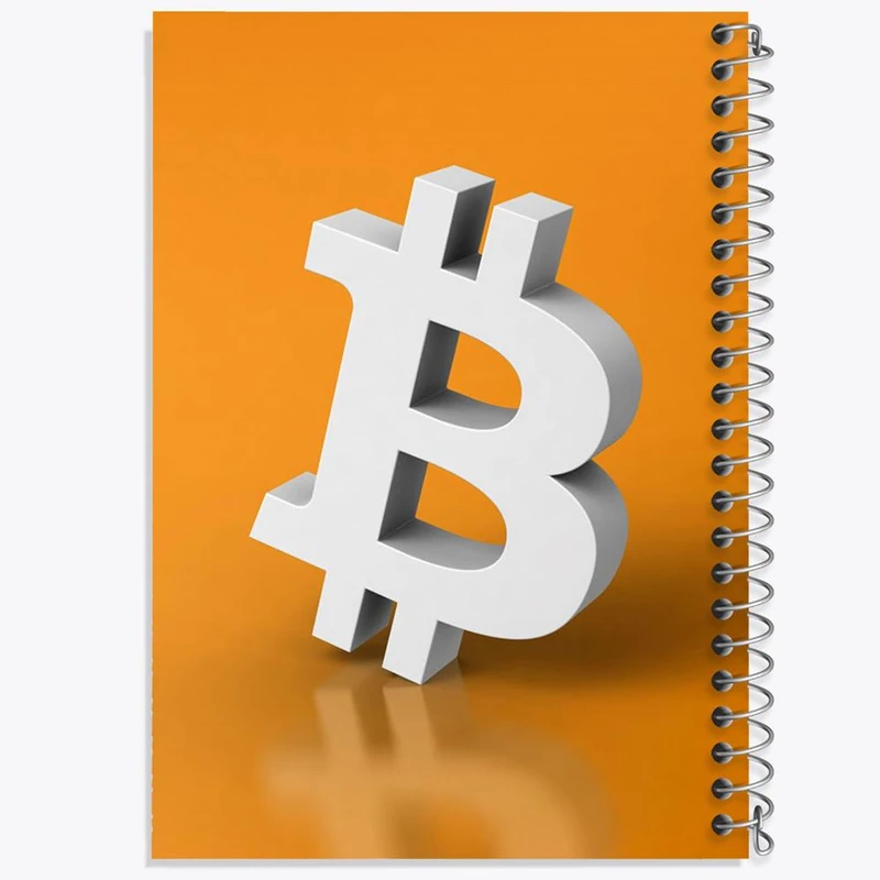 دفتر مشق 100 برگ خندالو طرح ارز دیجیتال بیت کوین کد 10874