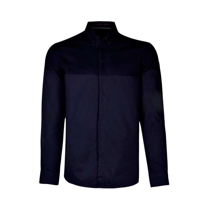 پیراهن آستین بلند مردانه بادی اسپینر مدل 1145 کد 1 رنگ سرمه ای