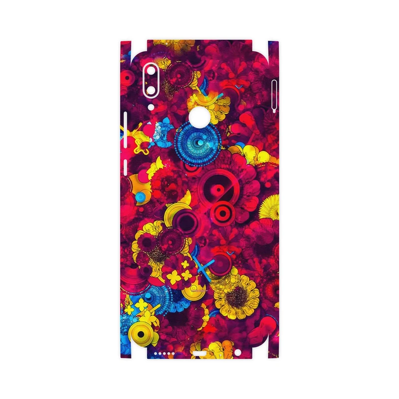 برچسب پوششی ماهوت مدل Vector Flower Garden Digital Art-FullSkin مناسب برای گوشی موبایل هوآوی Y9 2019