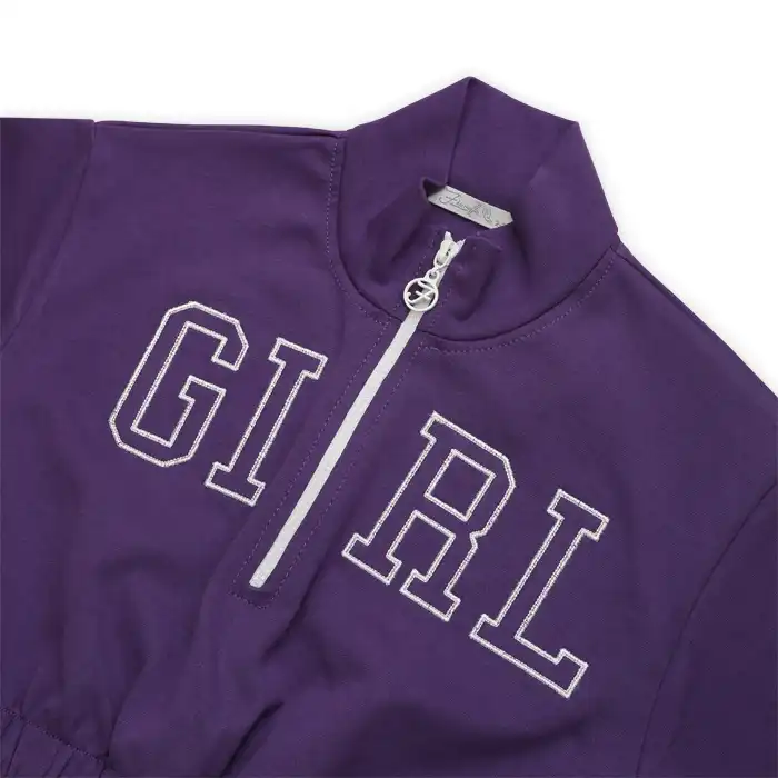 ست سویشرت و شلوار دخترانه فیورلا مدل 1- 33512 رنگ بنفش