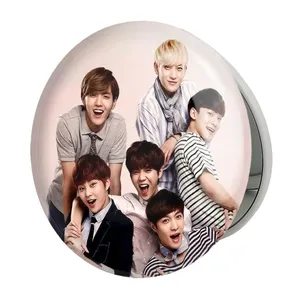 آینه جیبی خندالو طرح گروه اکسو EXO مدل تاشو کد 13640 