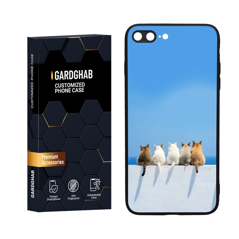 کاور گارد قاب مدل دورژله ای هنری مناسب برای گوشی موبایل اپل iPhone 7 Plus / 8 plus