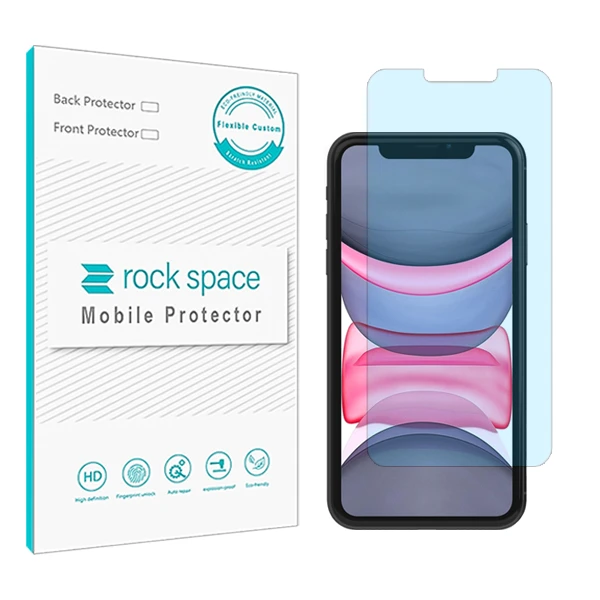 محافظ صفحه نمایش آنتی بلو راک اسپیس کد BLU مناسب برای گوشی موبایل اپل iPhone 11