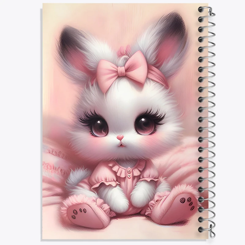 دفتر مشق 50 برگ خندالو طرح خرگوش کیوت کد F7106