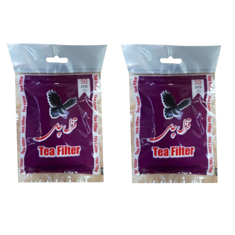 فیلتر چای قزل چای مدل کاغذی 2 بسته 50 عددی
