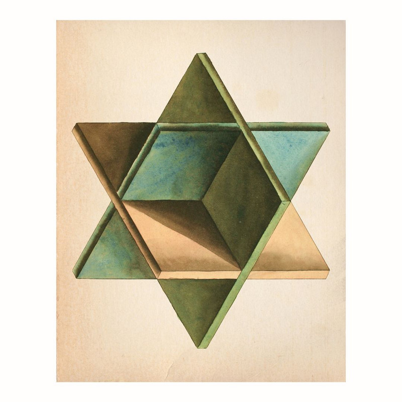 پوستر مدل  چاپ اشکال هندسی باستانی  