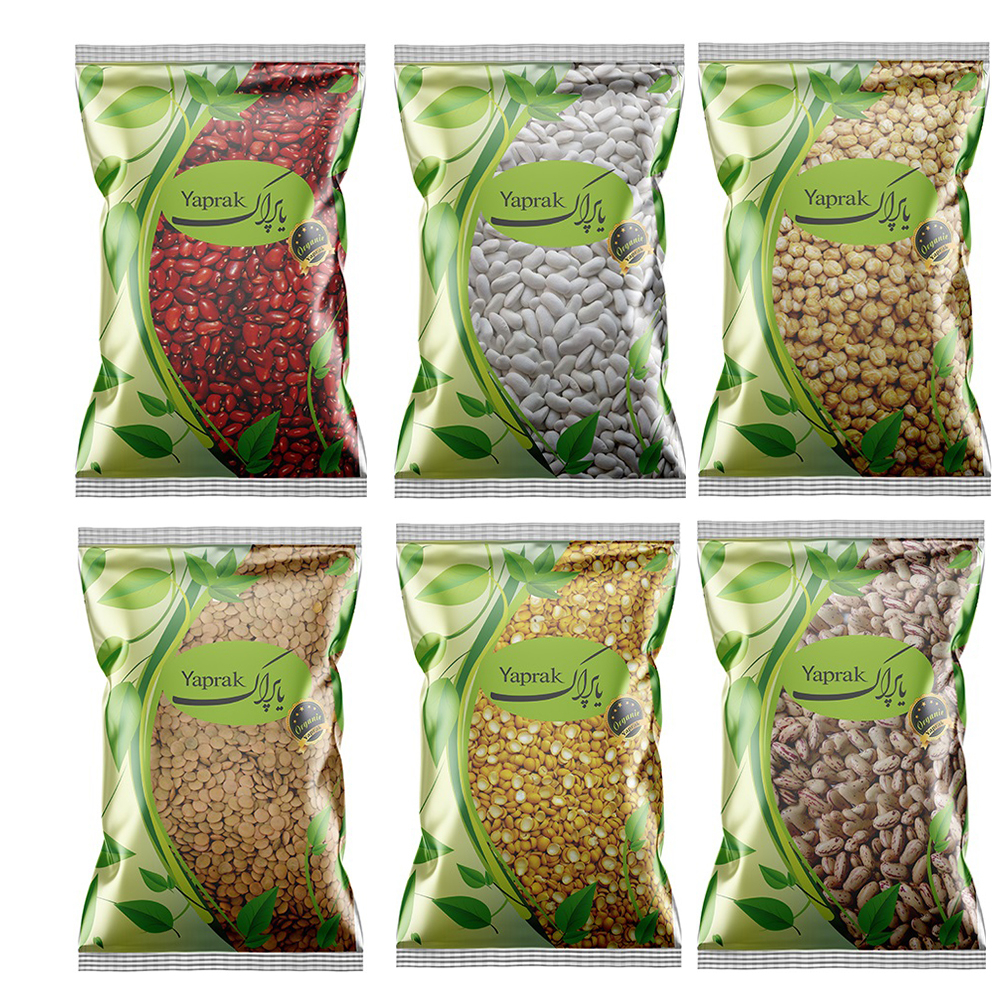 حبوبات یاپراک مجموعه 6 عددی 