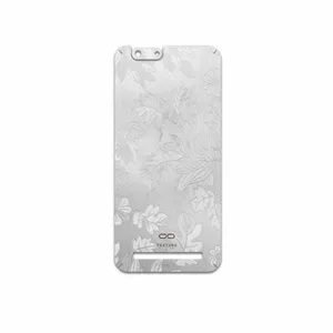 MAHOOT Silver-Wildflower Cover Sticker for PinePhone Kde Community Edition
