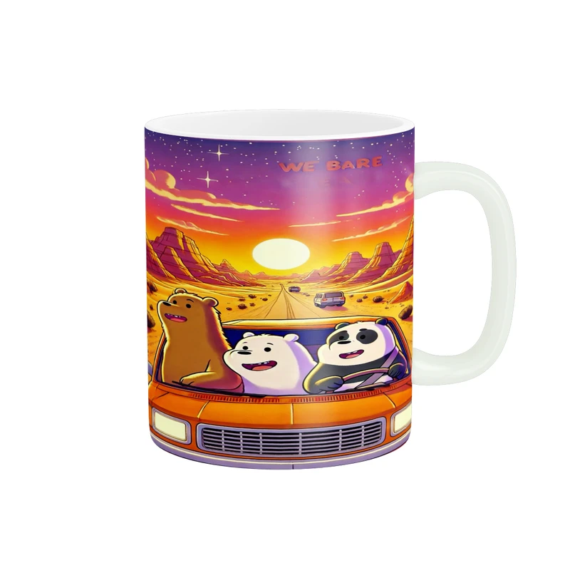 ماگ پادآفرین مدل سه خرس کله پوک بامزه کد p9669