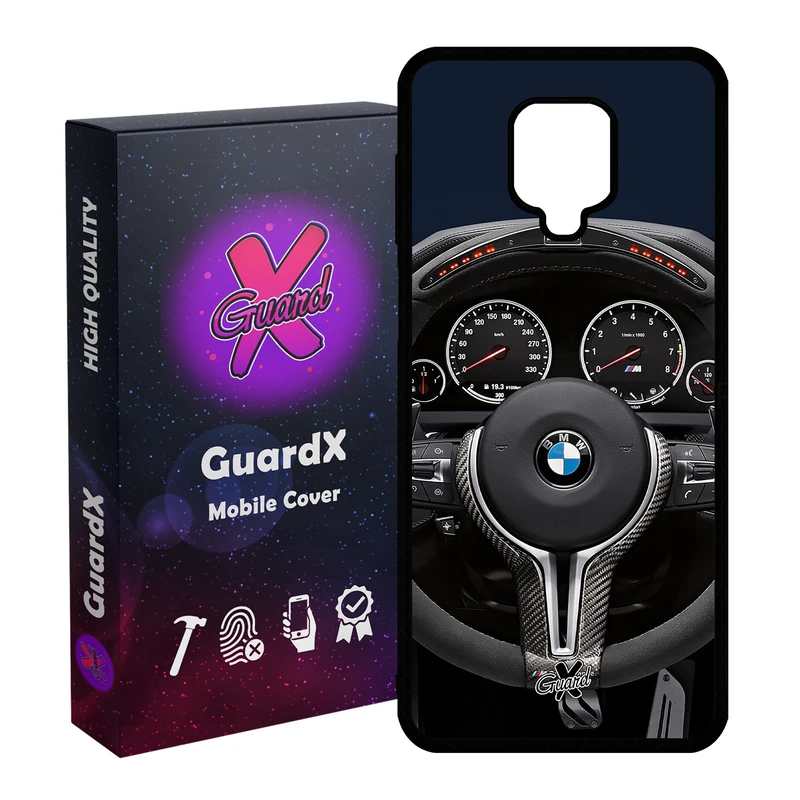 کاور گارد ایکس طرح BMW مدل Glass10345 مناسب برای گوشی موبایل شیائومی Redmi Note 9S / Note 9 Pro / Note 9 Pro Max