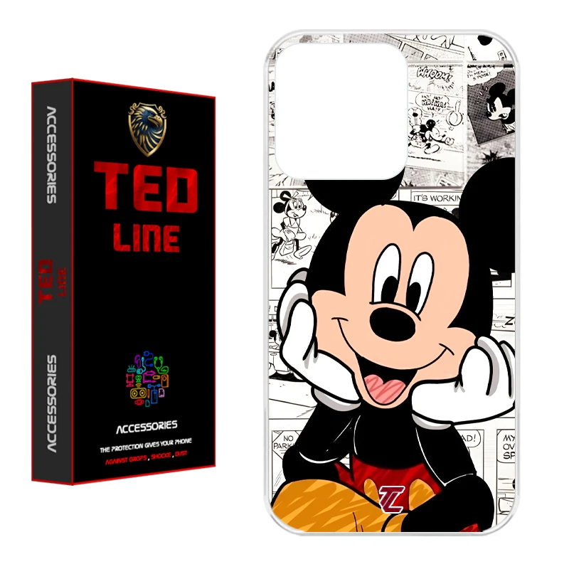 کاور تدلاین طرح میکی موس کد 1151 مناسب برای گوشی موبایل اپل Iphone 16 Pro Max