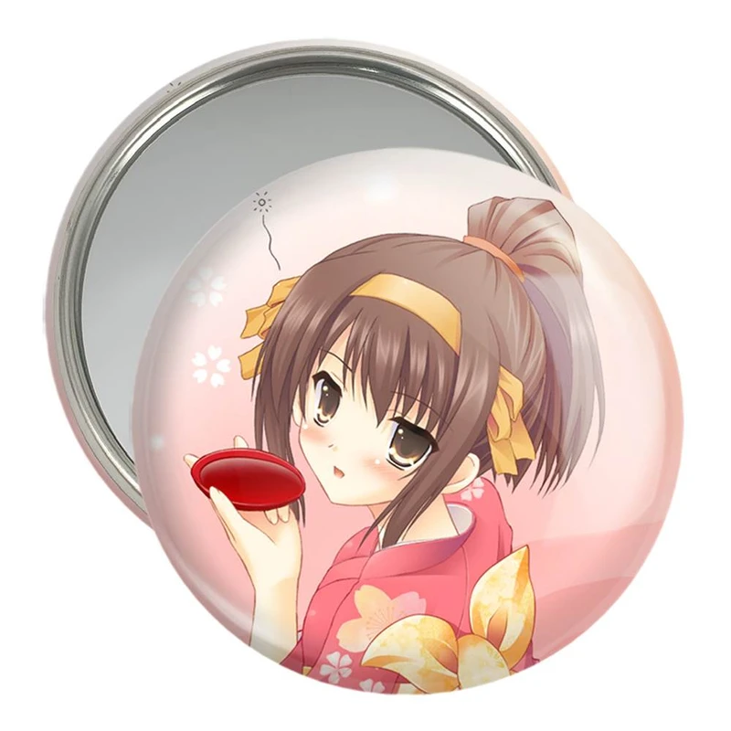آینه جیبی خندالو مدل هاروهی انیمه The Disappearance of Haruhi Suzumiya  کد 23108