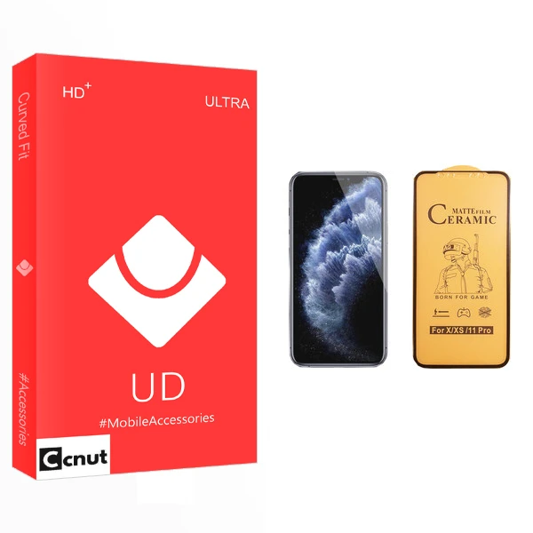 محافظ صفحه نمایش سرامیکی کوکونات مدل UD Glass مناسب برای گوشی موبایل اپل iPhone 11 Pro