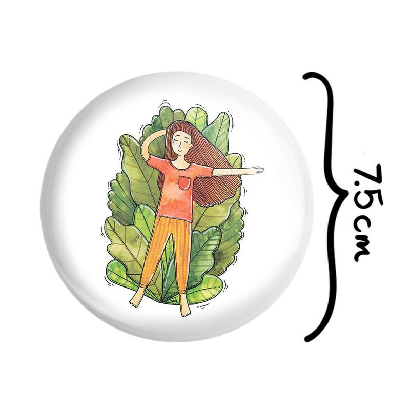 آینه جیبی خندالو مدل دختر  کد 5531