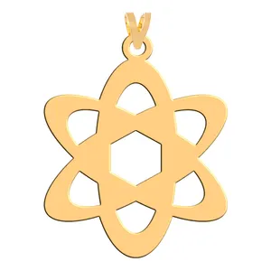 آویز گردنبند طلا 18 عیار زنانه فرشته مدل اسلیمی WNL-000036