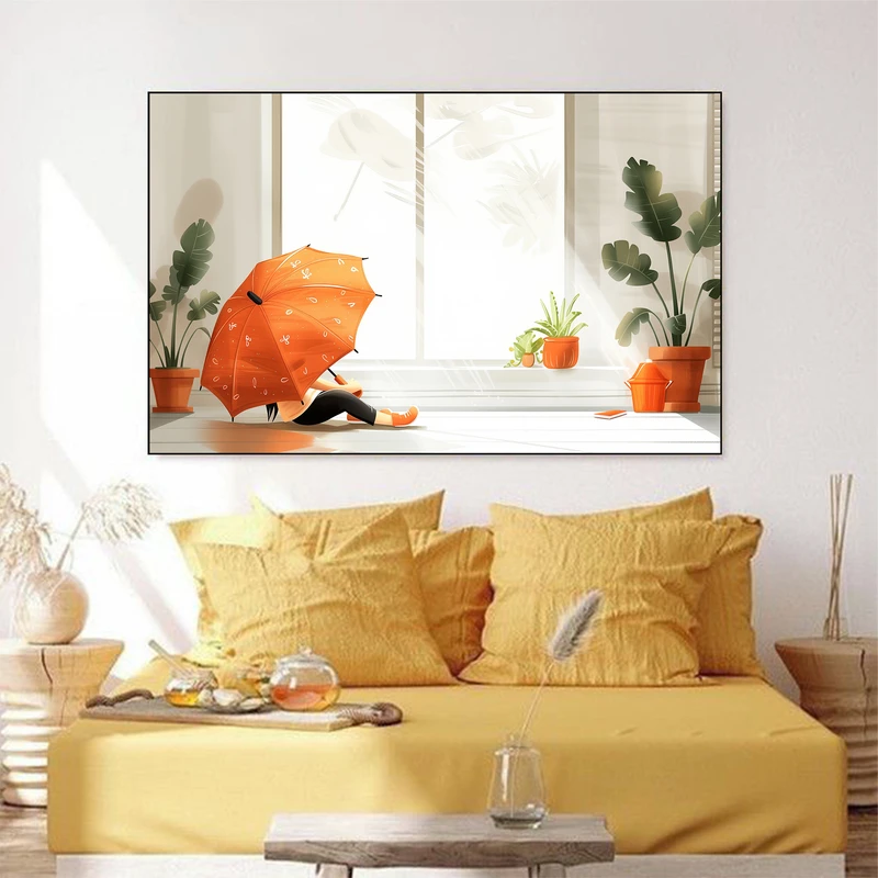 تابلو شاسی مدل چتر طرح نقاشی