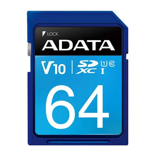 کارت حافظه SDXC ای دیتا مدل Premier V10 کلاس 10 استاندارد UHS-I U1 سرعت 100MBps ظرفیت 64 گیگابایت کارت حافظه SDXC ای دیتا مدل Premier V10 کلاس 10 استاندارد UHS-I U1 سرعت 100MBps ظرفیت 64 گیگابایت