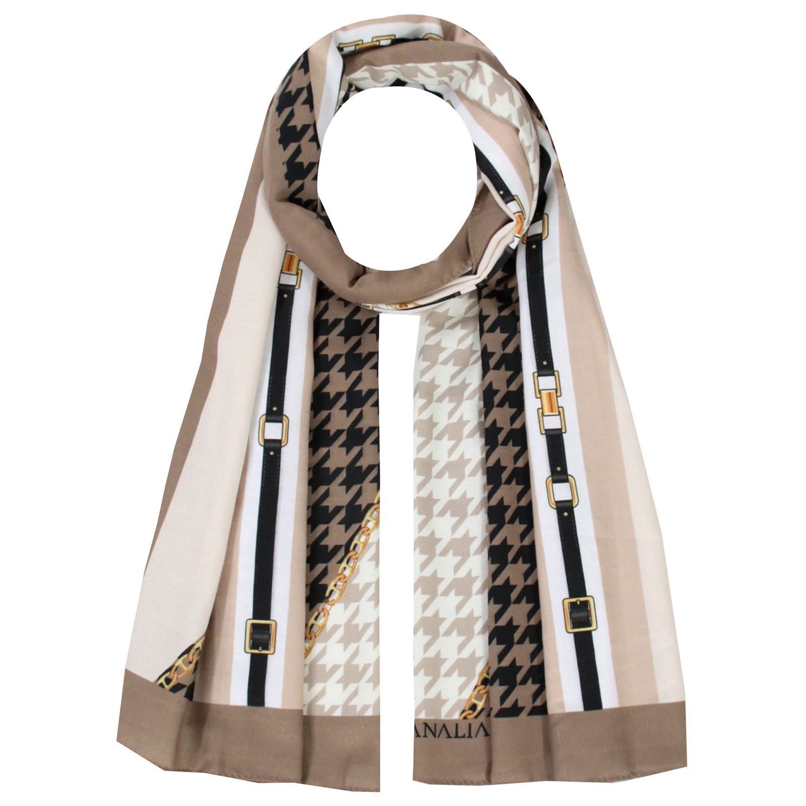 شال زنانه مدل موهر طرح پیچازی کد 2762 - - 1