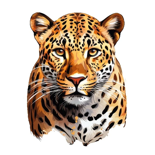   استیکر پارچه و لباس پاد آفرین طرح پلنگ کد 5140