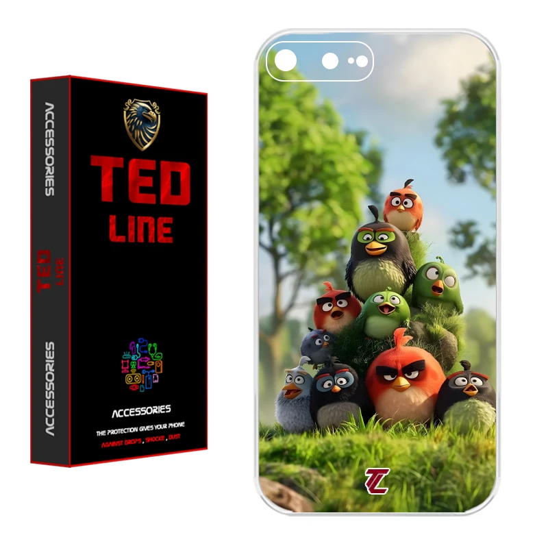 کاور تد لاین طرح پرنده خشمگین کد 1132 مناسب برای گوشی موبایل اپل Iphone 7 Plus / 8 Plus