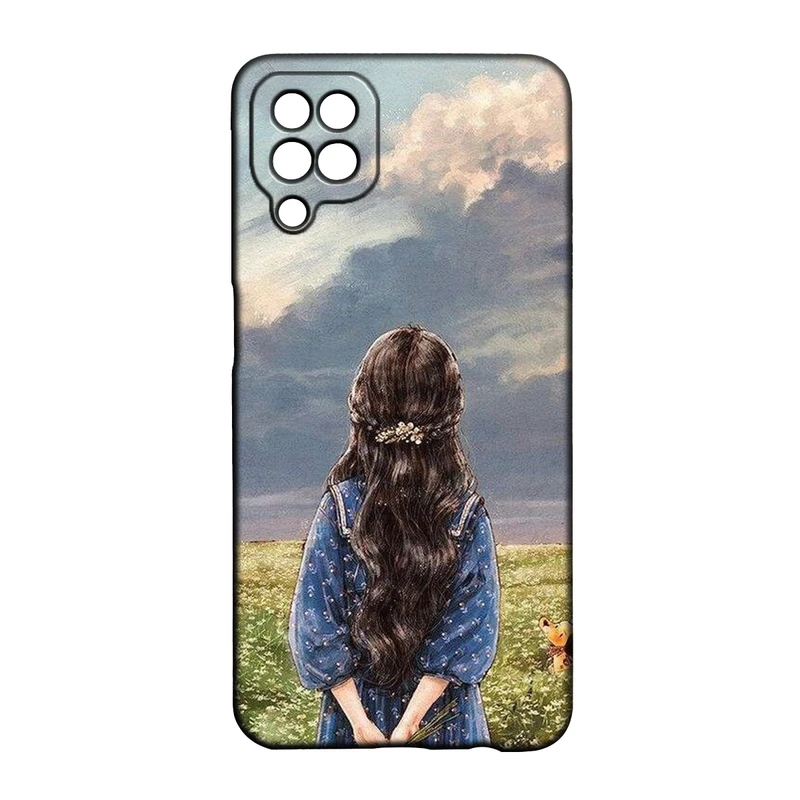 کاور طرح دخترانه کد 246 مناسب برای گوشی موبایل سامسونگ Galaxy A22 4g