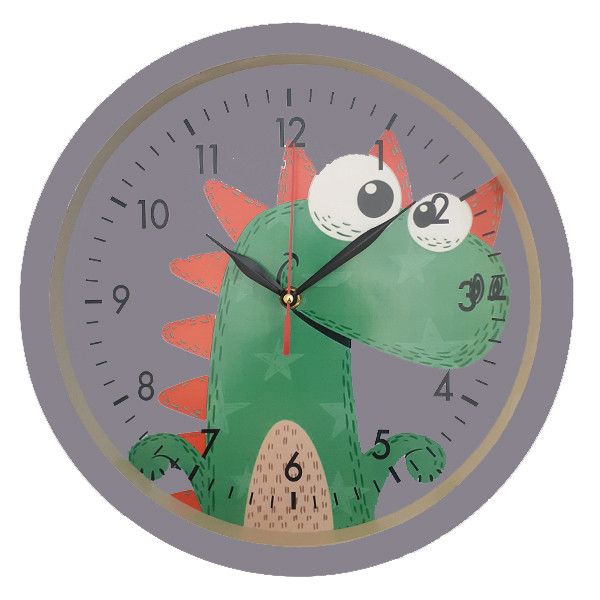 ساعت دیواری کودک مدل دایناسور کد 402065