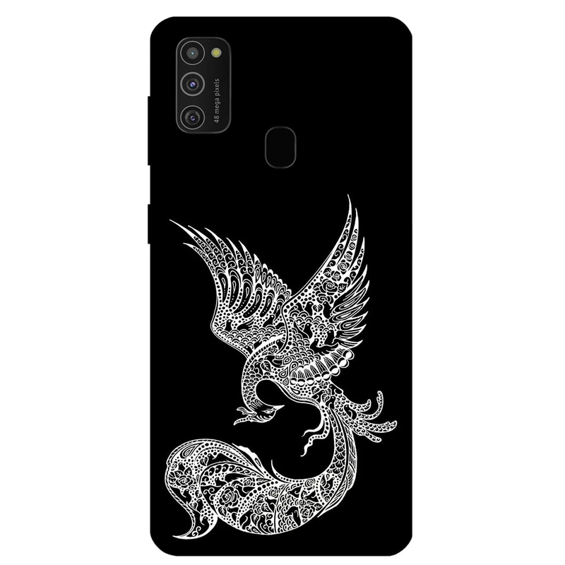 کاور مگافون طرح ققنوس مدل 1629 مناسب برای گوشی موبایل سامسونگ Galaxy M21 2021