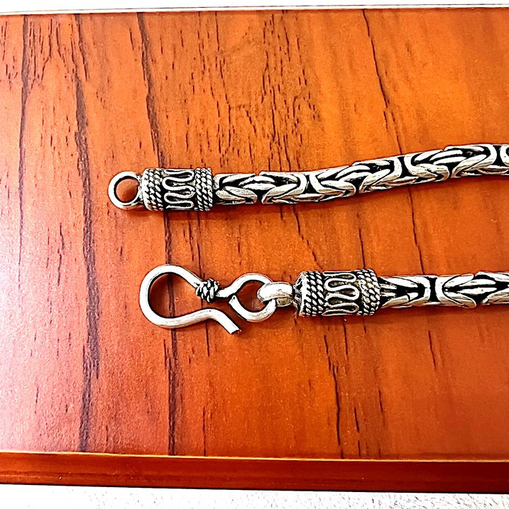 زنجیر نقره مردانه کد glsr-1178