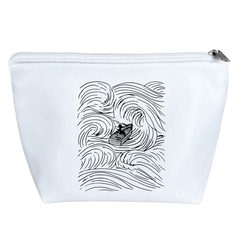 کیف لوازم آرایش دخترانه خندالو مدل تنها در امواج کد 10410