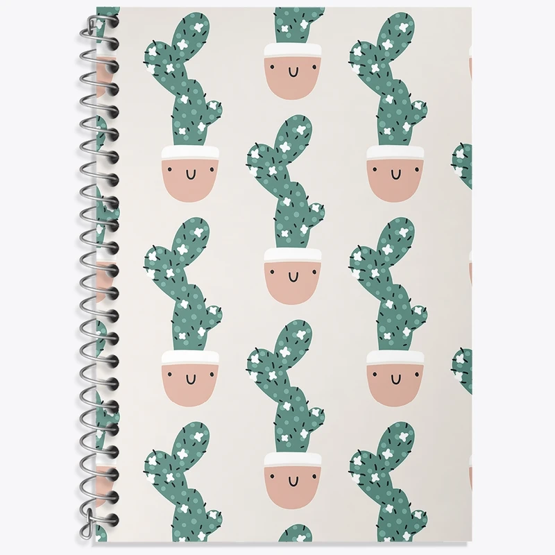 دفتر لغت 50 برگ خندالو طرح کاکتوس کد N354