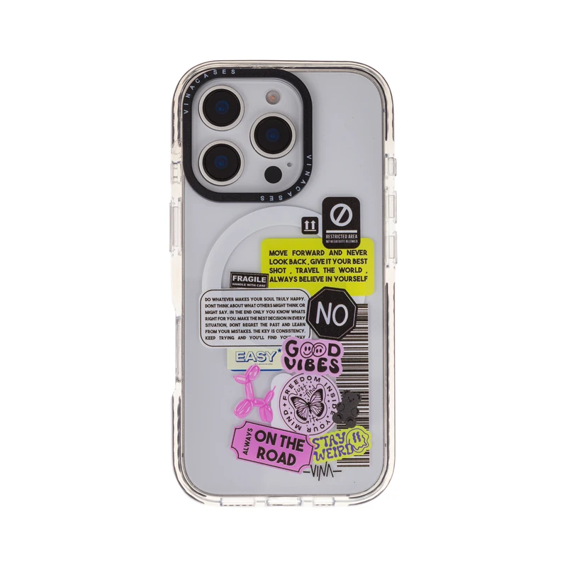 کاور ویناکیسز مدلGirl Tags MagSafe مناسب برای گوشی موبایل اپل iphone 16 pro 